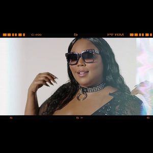 Quay Australia icy embellished Lizzo collab sunglasses